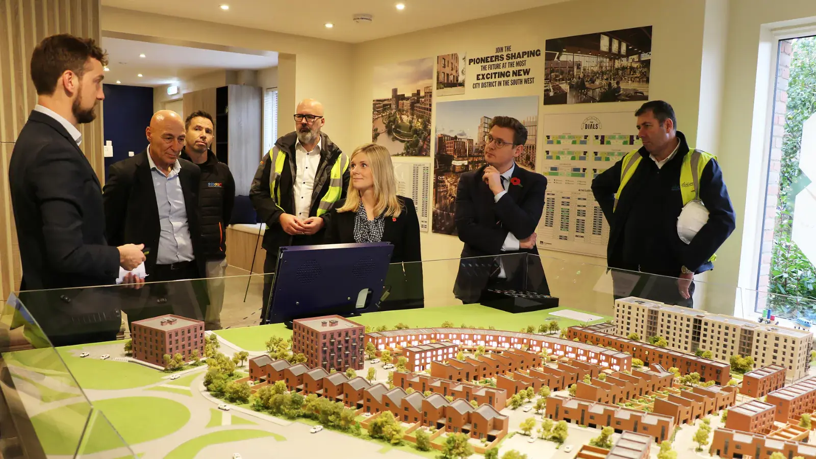 Claire Hazelgrove visits Brabazon. Claire Hazelgrove visits the Sales Centre at Brabazon.